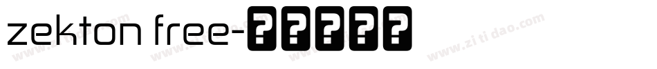 zekton free字体转换